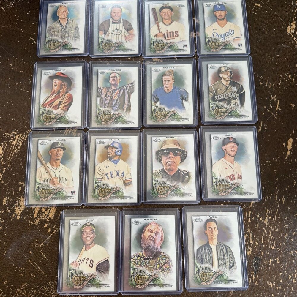 2022 Allen Ginter Chrome 100 Card Lot NM + 5 Refractors No Duplicates Top Loaded - Picture 6 of 8